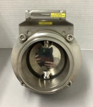 Alfa Laval Iso 101.6 316L Cp Stainless Steel Butterfly Valve Clamp End 4" (B441). Fixed Price $175.00.