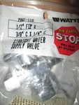 Watts Water Supply Valve 1/4 Turn PBQT-118. Fixed Price $8.99.