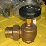 1-1/4" Brass Angle Steam Radiator Valve Fip X Male Union Hvac Bluefin RVST125. Fixed Price $22.99.