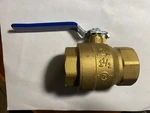 Milwaukee BA475B 1-1/2" Two-piece Brass Ball Valve, 600 Wog, Threaded Ends. Fixed Price $28.00.