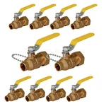 Midline Valve Brass Full Port Hose Ball With Chain And Cap, Sweat X. Fixed Price $119.99.