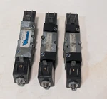 (3) Versa Products LGG-4232-HCC-120V60 Pneumatic Directional Control Valves. Fixed Price $129.99.