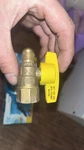 New Brasscraft TBV6F-8 Gas Ball Valve 3/8" Fpt X 1/2" Male 4563870. Fixed Price $15.00.