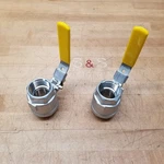 Lot Of 2 Jomar T-ss 1001-VB Full Port Ball Valve, 1-1/4", 1000 Wog Used. Fixed Price $42.74.