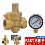 DN20 3/4" Brass Adjustable Water Pressure Reducing Regulator Valves With Gauge. Fixed Price $16.58.