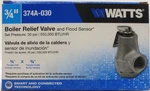 Watts Boiler Relief Valve And Flood Sensor, 3/4", 374A-030, Psi, New. Fixed Price $35.99.