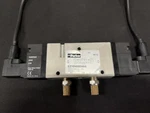 Unused Parker EZ15NBB549A Double 3 Way Solenoid Inline Air Control Valve. Fixed Price $50.00.