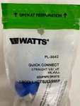 Watts PL-3042 Quick Connect Straight Valve 3/8 Od X Mip. Fixed Price $12.00.
