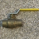 Red-white Valve Corp Brass Ball Manual 5549F 600WOG 150W Lead Free. Fixed Price $10.00.