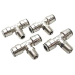 Lot Of Camozzi 6430 06-04 Pneumatic Tee Swivels, 3/8 Od 1/4 Npt, 1.6MPA. Fixed Price $37.00.