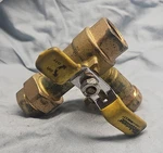 Webstone 3/4 In Brass Ball Valve 600 Psi Wog Manual Yellow Handle Npt. Fixed Price $30.00.