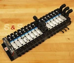 Koganei Pneumatic Fm-solid Manifold X88M Series W/15 Solenoid Valves Used. Fixed Price $63.17.