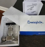 Swagelok SS-3NBS4 Stainless Steel Needle Valve 1/4 Inch Tubing 6000 Psi New. Fixed Price $60.00.