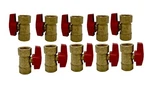 Bugatti CW617N 3/4" Npt (fxf) Brass Gas Ball Valve 400 Wog, 125 Wsr (10/PK). Fixed Price $75.00.