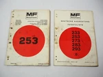 Massey Ferguson Mf 253 Tractor Spare Parts List + Extra Equipment 1984/85. Fixed Price $115.91.