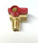 New 1/2 In. Flare X Brass Fip Angle Gas Line Shut-off Ball Valve. Fixed Price $14.80.