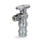 Everflow P-81212PR-NL Angle Stop 1/2" X 3/8" Od Lead Free Brass Press/comp. Fixed Price $22.56.