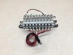 Smc SY7120-5LZD-02 Pneumatic Air Solenoid Manifold Bank 24V Wire Pigtail Control. Fixed Price $225.00.