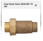 Zurn Wilkins 38UFX38F-700XL Lead Free Dual Check Valve Backflow Preventer. Fixed Price $54.99.