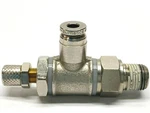 Numatics Metal 5/32" Ptc X 1/8" Mnpt Pneumatic Flow Control. Fixed Price $8.09.