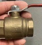 New Mueller Industries Homewerks 1 In. Brass Fip Ball Valve Fnpt. Fixed Price $49.99.