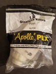 New Sealed Apollo/pex Straight Push Valve - 1/2" Inch Mfg.# ALF30. Fixed Price $9.99.