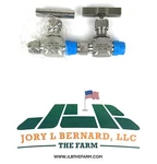 Hy-lok, Lot Of 2, NV2MH-4N4T, 1/4"NPTX1/4" Tube,sst Integral Needle Valve, Nos. Fixed Price $70.00.