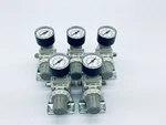 Lot Of Smc AR20-N01-Z-B Pneumatic Regulator 7-125PSI W/ Quick-connect Port. Fixed Price $69.99.