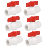 6PCS 1/2" Pvc Ball Valve Water Pipe Shut-off Socket With Red T-handle F.... Fixed Price $17.14.