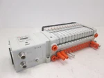 Smc, EX250, Devicenet Interface Module Assy W/ 14 Valves, VQC1101NY-5, Used. Fixed Price $75.00.