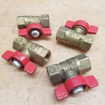 Legend 101-541NL 1/4" Mini-ball Valve, Aluminum Tee Handle, Brass Used. Fixed Price $18.99.
