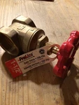 New Proline 1/2" 100-407NL Lead Free Gate Valve Red Mueller 200 Psi. Fixed Price $24.00.
