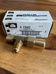 New In Box Mueller Refrigeration A13503 Receiver Valve 3/8 Flare Mpt. Fixed Price $40.00.