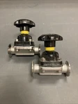 Lot Of 2 Crane Saunders Valve 316L CWP150 Used ? U.s.a. Seller. Fixed Price $120.00.