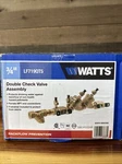 Backflow Preventer Watts LF719-QT-S 3/4 Double Check Valve Assembly New In Box. Fixed Price $700.00.