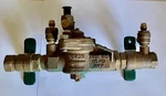 Watts Backflow Preventer: 009, Std Configuration, Used, 1/2 In Pipe Size, Fnpt. Fixed Price $425.00.