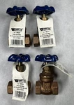 New (lot Of 4) Watts 0770010 1/2 Wgv Brass Gate Valve Ips Threaded ENDS-200 Wog. Fixed Price $49.99.