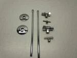 Zurn Z8804-XL-LRLK-PC Two Standard Angle Stops With Loose Key Lot Of (2). Fixed Price $30.00.