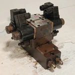 Nachi Hydraulic Assy. W/ Pair Of SA-G01-C5-C1-11 Valves, Manifold. Fixed Price $239.99.
