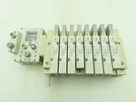 Smc Sv Series 8-STATION Manifold W/EX600 Serial Interface 24VDC Solenoid Valves. Fixed Price $199.99.