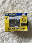 Brasscraft 1/2 In. Fpt X Mpt Shut-off Angle Valve- New. Fixed Price $16.99.
