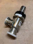 Used: Kurt J. Lesker SA0150PVQF, KF40 Pneumatic Bellows Sealed Angle Valve. Fixed Price $125.00.