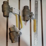 Lot Of 3 Mueller 107-845NL 1" Brass Full Port Ball Valve Heavy Duty 600 Psi. Fixed Price $22.50.