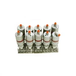 (10) Fujikin 083915 Pneumatic Surface Mount C-seal Diaphragm Valves 3-PORT. Fixed Price $51.99.