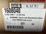 Asahi Type 21 Ball Valve Socket Flanged Pvc Fkm 1608040 New In Box. Fixed Price $400.00.