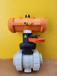 New Georg Fischer 199.231.007 Type PA21 Pneumatically Actuated Ball Valve 2". Fixed Price $700.00.