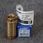 Legend 1/2" Ips Threaded T450NL In-line Check Valve, 105-423NL, New Box. Fixed Price $15.00.