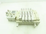 Smc Sv Series 6-STATION Manifold W/EX600 Serial Interface 24VDC Solenoid Valves. Fixed Price $159.99.