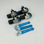 Neles-jamesbury Ball 1/2" Az 2200 Mt Only 3 Handles Lot Of 4 Valves. Fixed Price $68.95.