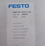 (new) Festo Pneumatic Regulator Plate VABF-S4-2-R2C2-C-10 540161. Fixed Price $89.99.